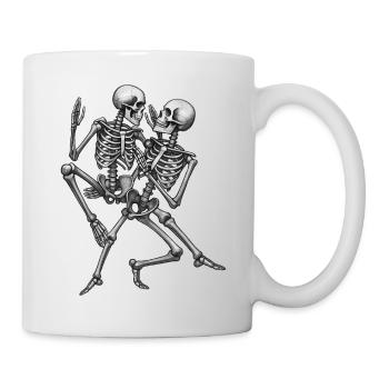 SKELETONS DANCER #3 - black & white - Mug - white - Right