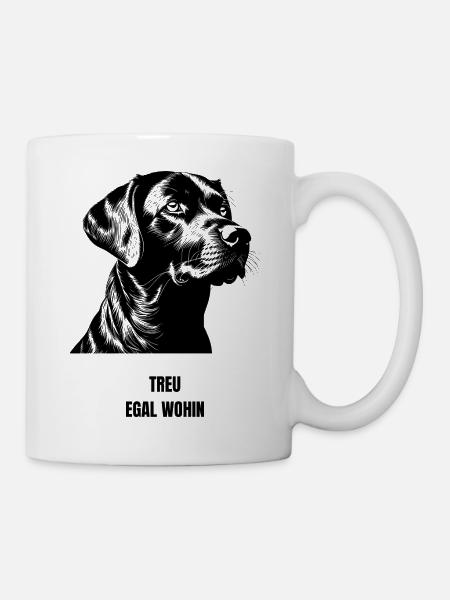 NM Hoddie - Treu Egal wohin - Tasse - Weiß