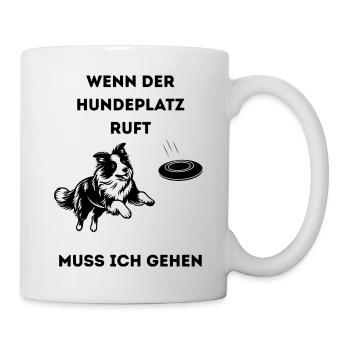 Wenn_der_Hundeplatz_ruft-_-1- - Mug blanc - blanc - Droite