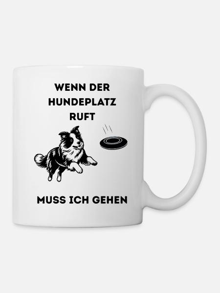 Wenn_der_Hundeplatz_ruft-_-1- - Mug blanc - blanc