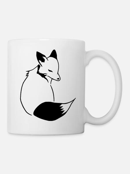 Fox Comic: Smart, Foxy & Manga Style - Mug - white