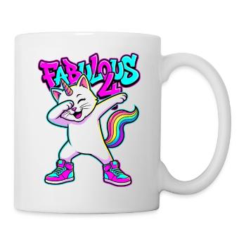 Fabulous 4 Dabbing Caticorn - Mug - white - Right