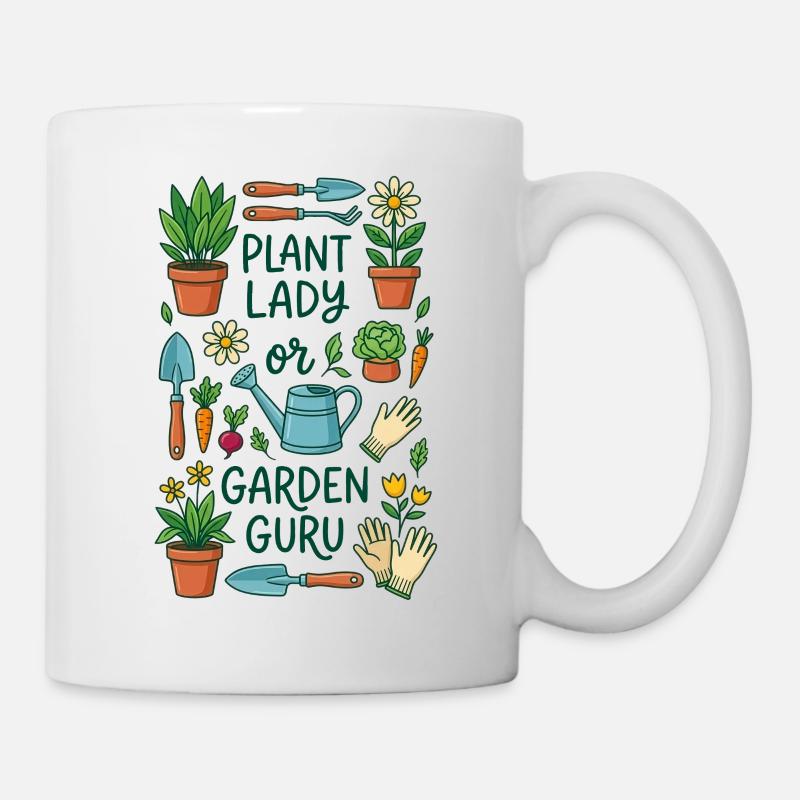 La passionnée de plantes ou experte en jardinage - Mug blanc - blanc