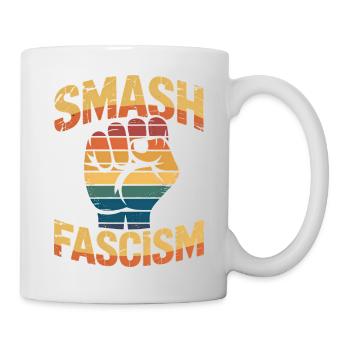 Smash Fascism - T-shirt antifasciste - Mug blanc - blanc - Droite