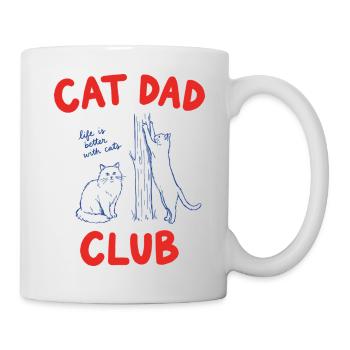 Cat Dad Club Life Is Better With Cats - Mug - white - Right