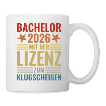 Licence 2026 avec licence pour être malin - Mug blanc - blanc - Droite