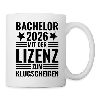 Licence 2026 avec licence pour être malin - Mug blanc - blanc - Droite