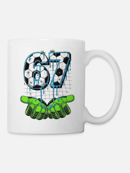 Six Seven Torwart - Tasse - Weiß