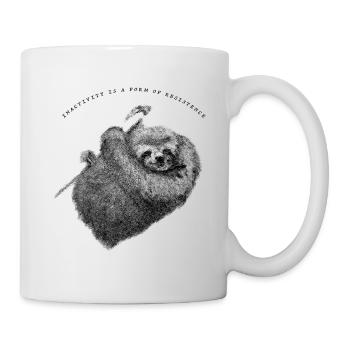Faultier_Sloth - Tasse - Weiß - Rechts