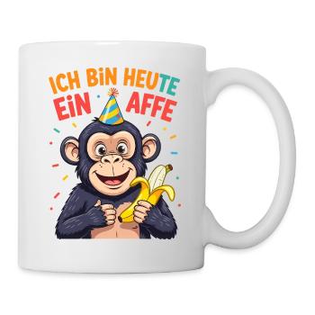Monkey Costume Chimpanzee Animal Carnival Carnival - Mug - white - Right