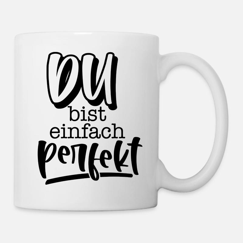Du bist einfach perfekt - Mug blanc - blanc