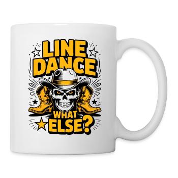 Line Dance Skull Western – What Else? - Mug - white - Right