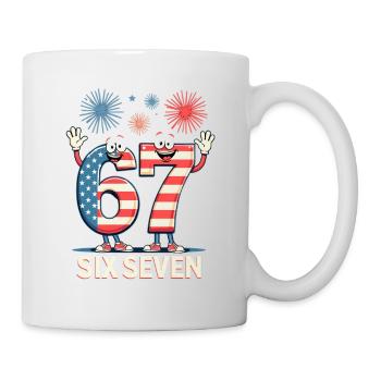 US Flag 67 Memes Six Seven - Mug - white - Right