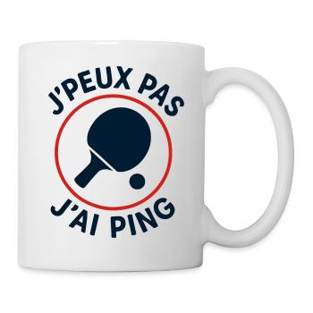 J'peux pas J'ai Ping - Mug blanc - blanc - Droite