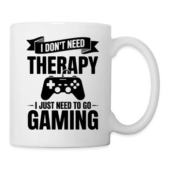 Je n’ai pas besoin de thérapie, j’ai juste besoin de jeux vidéo - Mug blanc - blanc - Droite