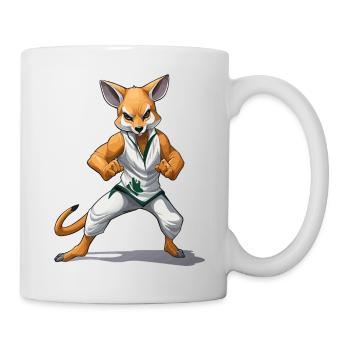 Fuchs-Kämpfer im Kung-Fu - Tasse - Weiß - Rechts