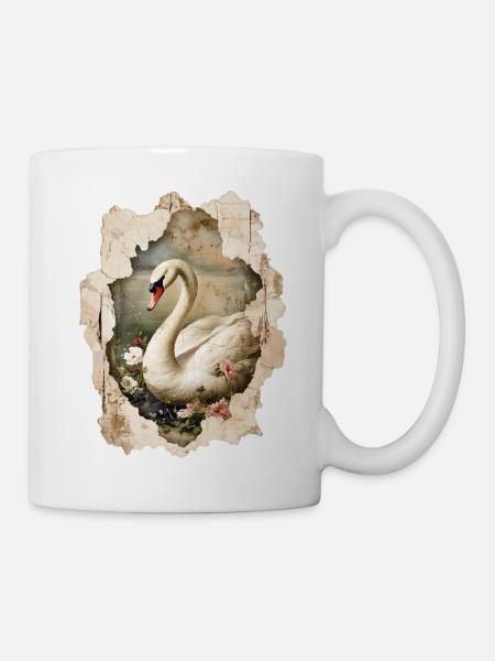 Schwan - Tasse - Weiß