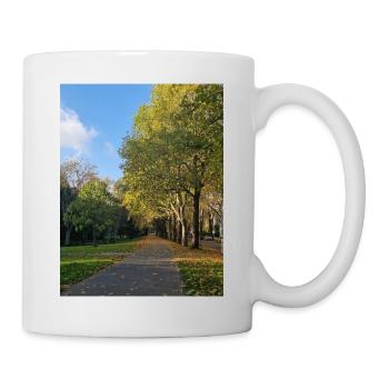 Herbstpfad durch Lauballee - Tasse - Weiß - Rechts