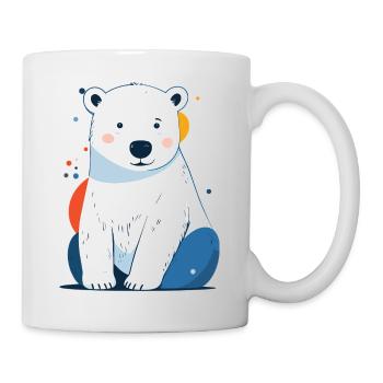 Ours polaire Enfant Ours polaire Bébé Petit câlin Pastel - Mug blanc - blanc - Droite