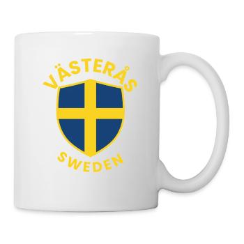 Västerås-Schild Schweden Wappen - Tasse - Weiß - Rechts