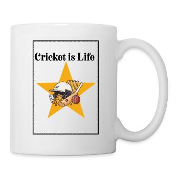 Cricket Star on the Golden Star - Mug - white - Right