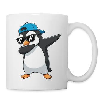 Dessins animés de lunettes de soleil Penguin à appliquer à la perfection - Mug blanc - blanc - Droite