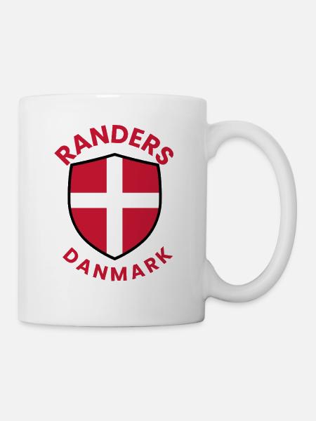 Flagge des Randers-Dänemarks Schildes - Tasse - Weiß