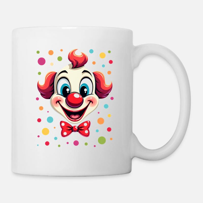 Déguisement de clown de carnaval Carnaval Carnaval - Mug blanc - blanc