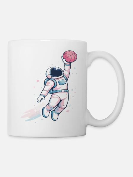 Cosmic Hoop-Astronaut - Tasse - Weiß