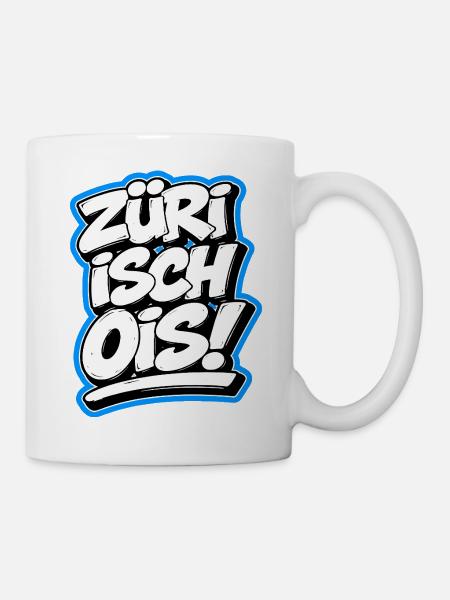 Zueri isch ois Graffiti - Tasse - Weiß