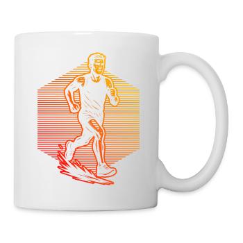 Un motif réservé aux races - Mug blanc - blanc - Droite