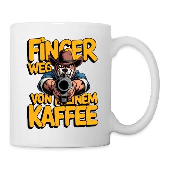 Hands off my coffee dog - Mug - white - Right