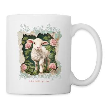 Lamm Christlich Bibelvers - Tasse - Weiß - Rechts