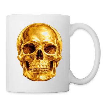 Golden Skull Luxury Gothic - Mug - white - Right