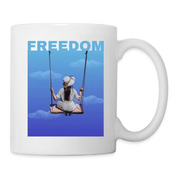 Freiheit - Tasse - Weiß - Rechts