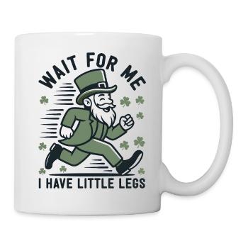 Leprechaun en fuite - Mug blanc - blanc - Droite