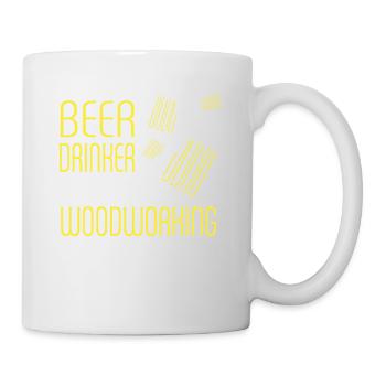 Buveur de bière avec un problème de menuiserie - Mug blanc - blanc - Droite