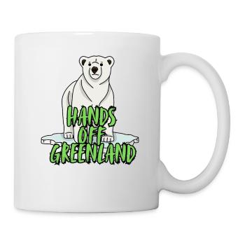 Hands Off Greenland. - Tasse - Weiß - Rechts