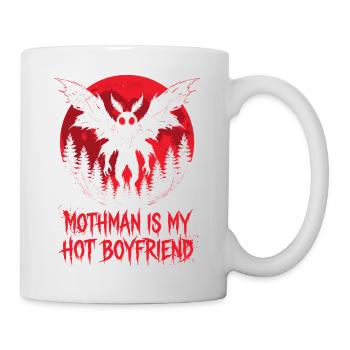 Mothman ist mein heißer Freund Kryptid - Tasse - Weiß - Rechts