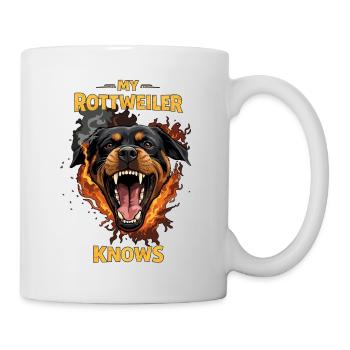 Si mon rottweiler n’aime pas l’épinette de Lustiger - Mug blanc - blanc - Droite