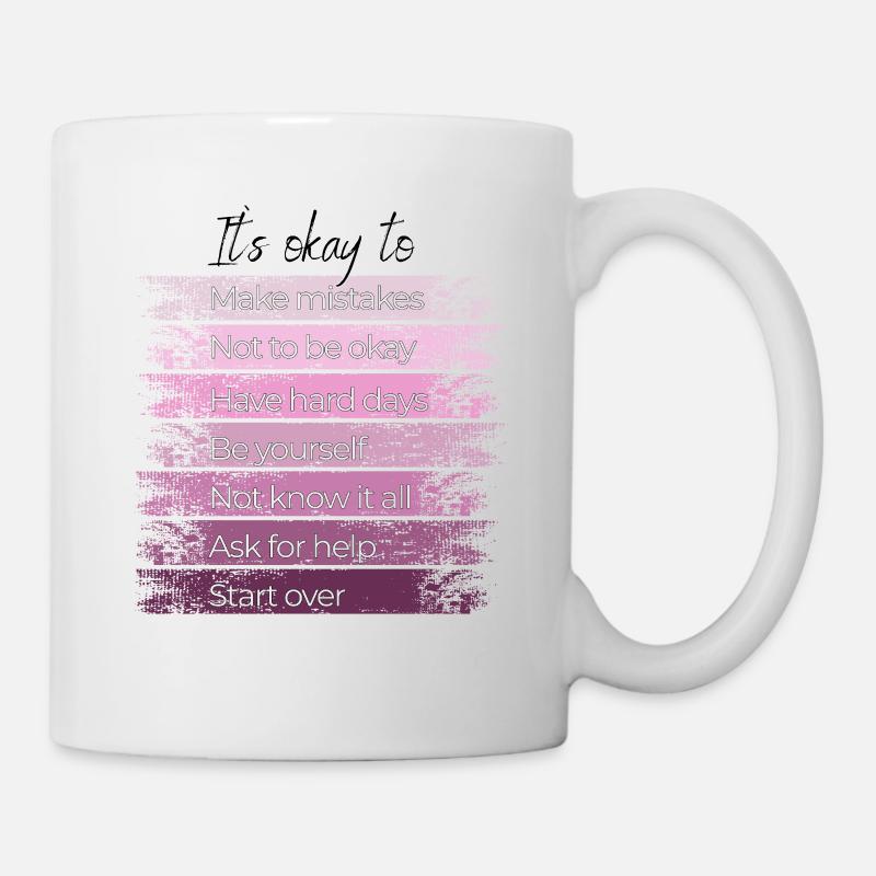 It's okay to start over. - Mug - white