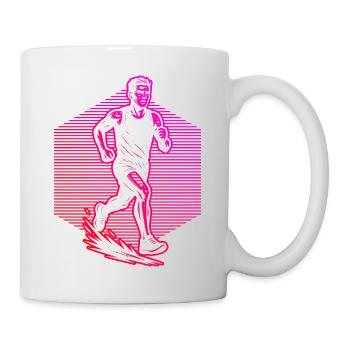 Running illustration for race - Mug - white - Right