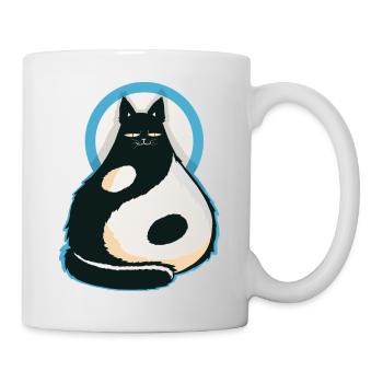 Chat-YinYang - Mug blanc - blanc - Droite