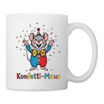 Confettis de fête foraine, Chemise costume amusante et mignonne - Mug blanc - blanc - Droite