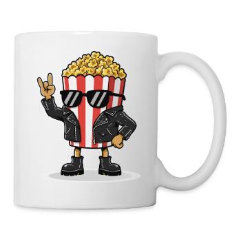 Costumes de popcorn Carnaval Musique rock rétro - Mug blanc - blanc - Droite