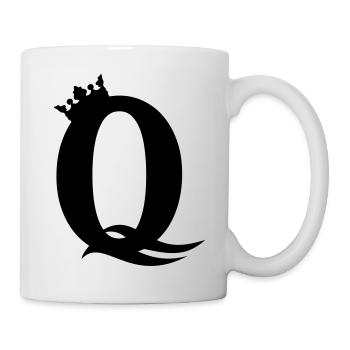 Q-Queen – Majestueuse Party & Girl Design - Mug blanc - blanc - Droite