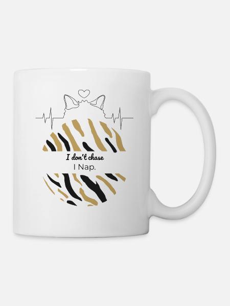 Tiger Stripe Semicircle - Mug - white