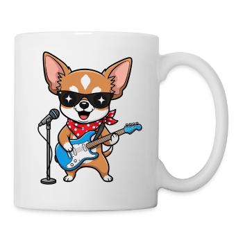 Corgi Skirt with Guitar - Mug - white - Right