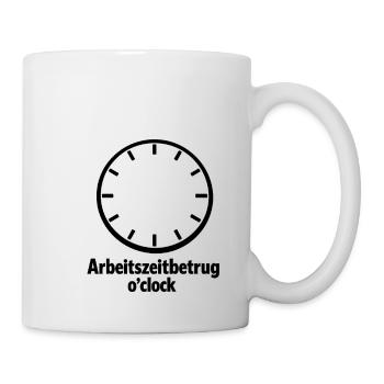 Fraude au temps de travail avec humour - Lustiges Büro - Mug blanc - blanc - Droite