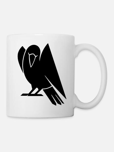 Minimalist Bird Silhouette - Mug - white